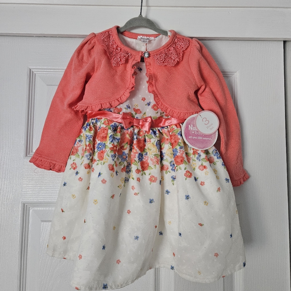 NWT Nanette baby toddler dress set